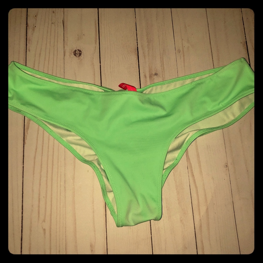 Victoria's Secret Lime Green Bikini bottoms Large